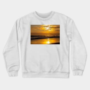 Golden Sunrise over the North Sea Crewneck Sweatshirt